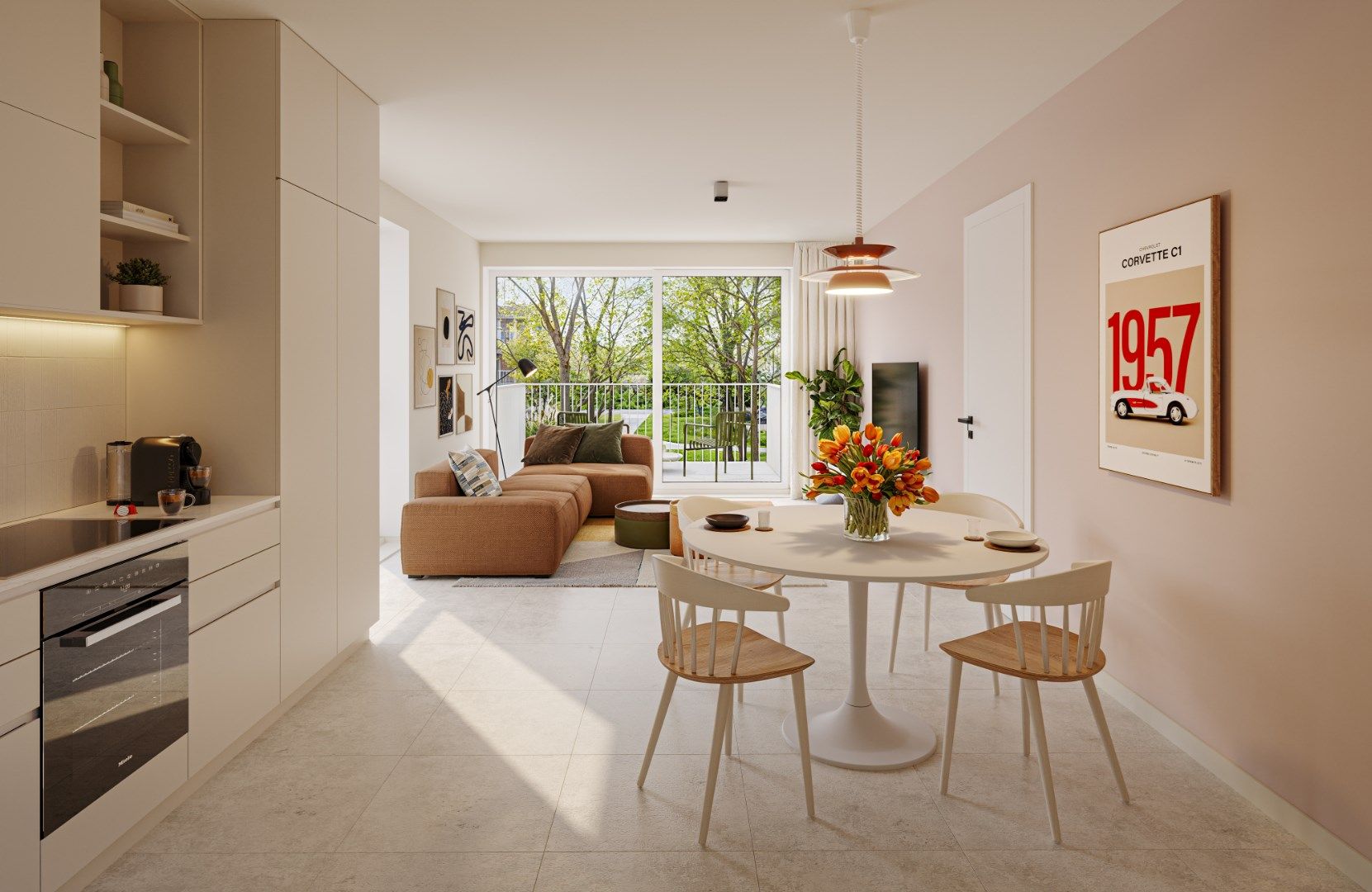 Gezellig nieuwbouwappartement met 1 slaapkamer en terras op de eerste verdieping in Project De Kloostertuin. foto 4