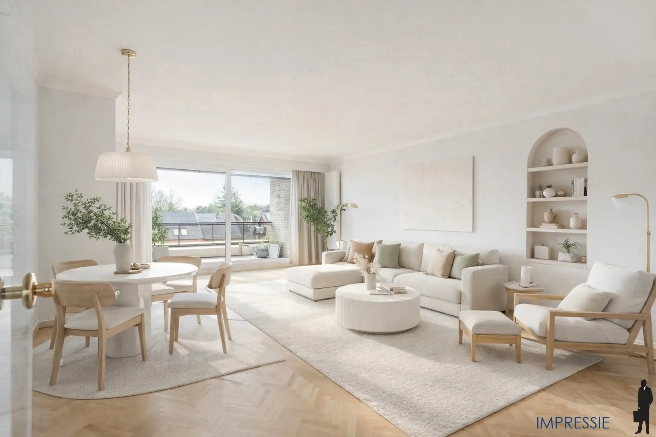 Ruim appartement met 2 slpks, 2 terrassen en staanplaats foto 2