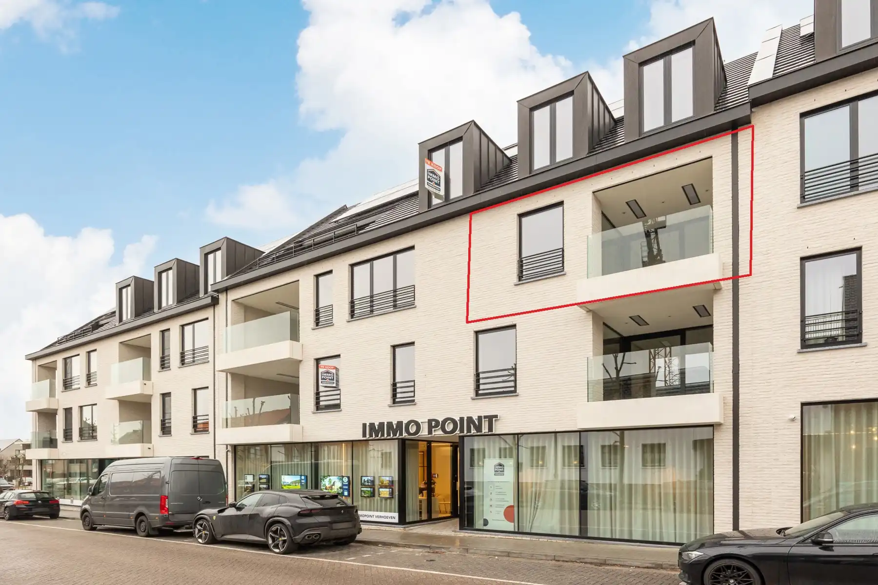 De Tram A2.3 - Appartement op de 2de verdieping van 85m² met 2 slaapkamers en terras. foto {{pictureIndex}}