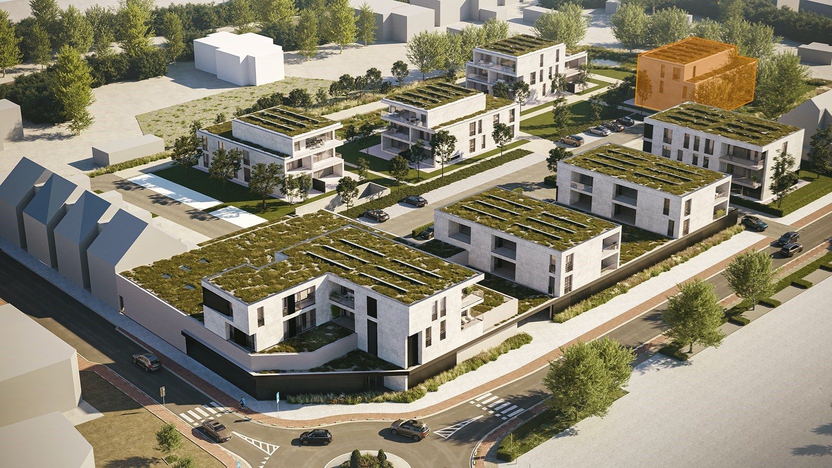 Gelijkvloers, nieuw en energiezuinig appartement met 1 slaapkamer met ZW-terras in Koersel foto 2