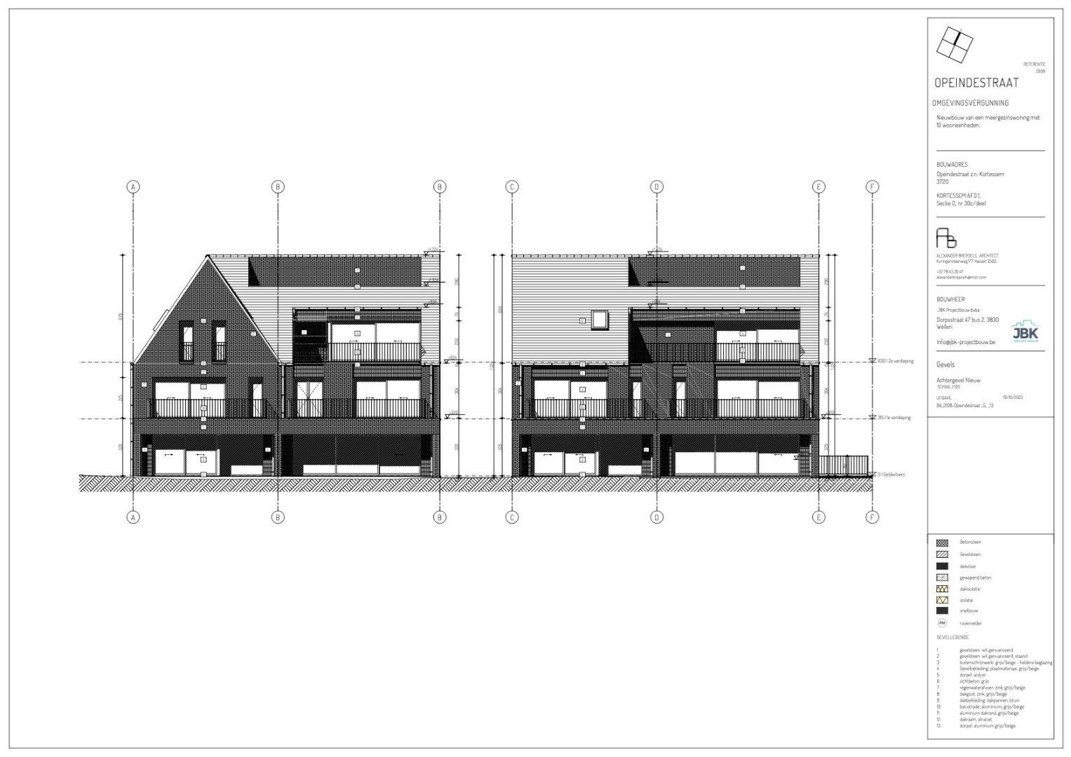 Residentie Van Bellis: Nieuwbouw Benedenwoning met tuin in Kortessem, 2 slaapkamers, Energielabel A, 110m², bouwjaar 2024, zuidelijke tuinoriëntatie, 1 parkeerp foto 12