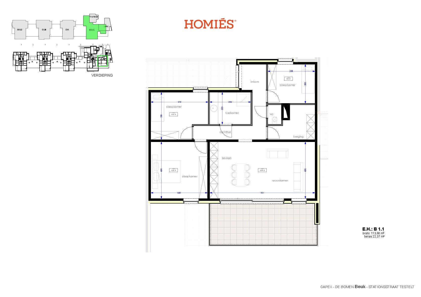 Uniek appartement met 3 slaapkamers en ruim terras foto 2