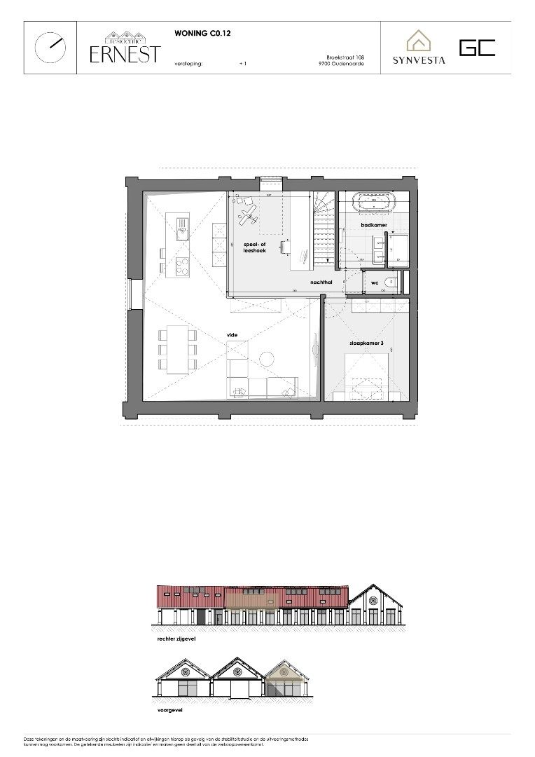Modern huis met 3 slaapkamers, vide en speel- of leeshoek – Nieuwbouwproject Ernest, Oudenaarde foto 4