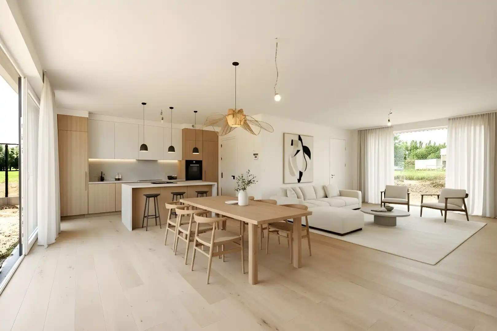 PRACHTIGE MODERNE WONING MET TUIN | GARAGE EN BIJGEBOUW (24 m²) foto {{pictureIndex}}