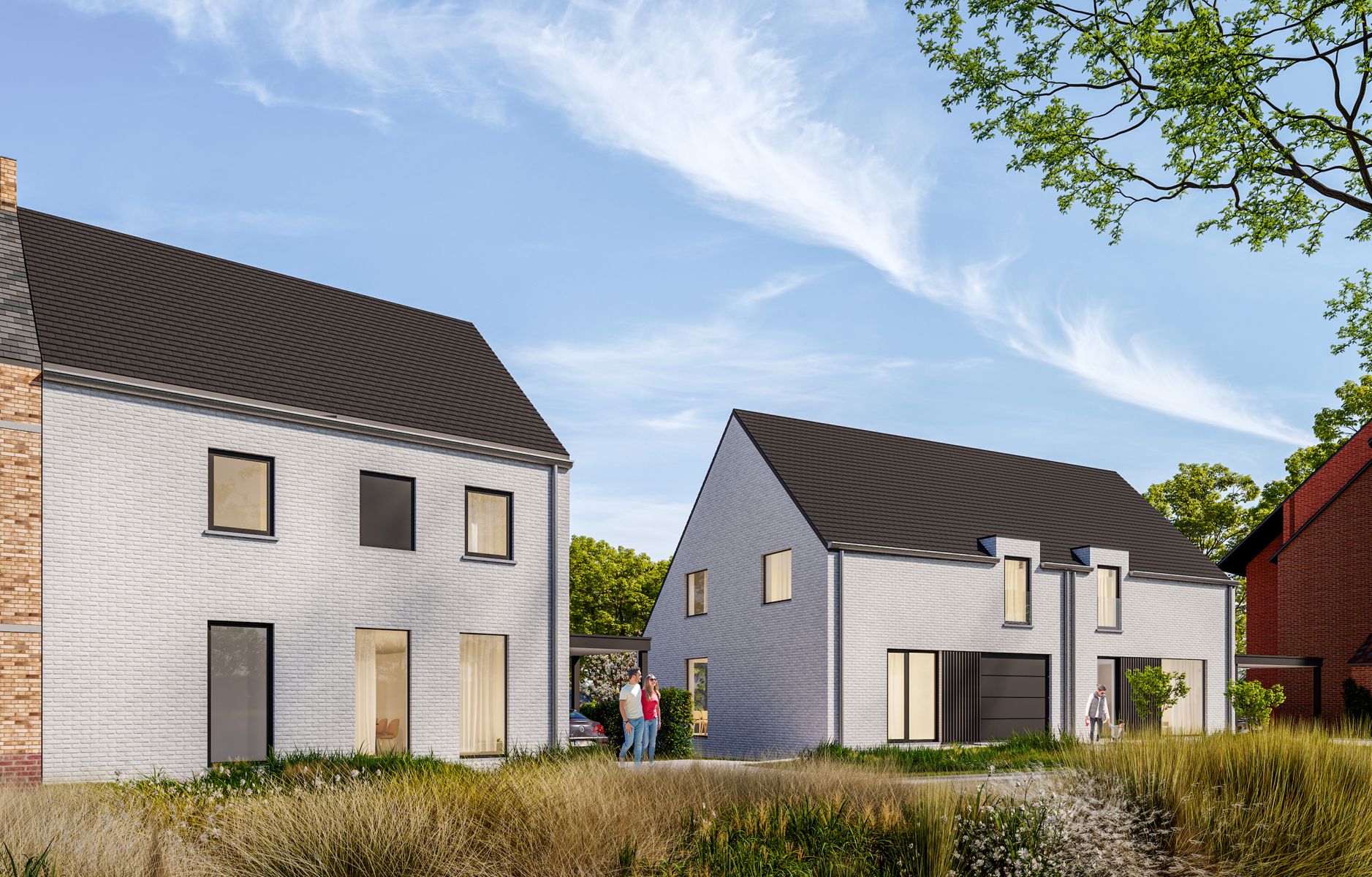 Halfopen nieuwbouwwoning met tuin en carport foto 5