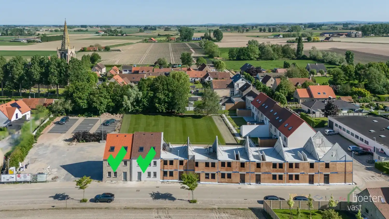 BEAUVOORDE: Woonomgeving De Lelie: 18 nieuwbouwwoningen in het landelijke en historische Beauvoorde - REEDS 7 VERKOCHT! foto 2