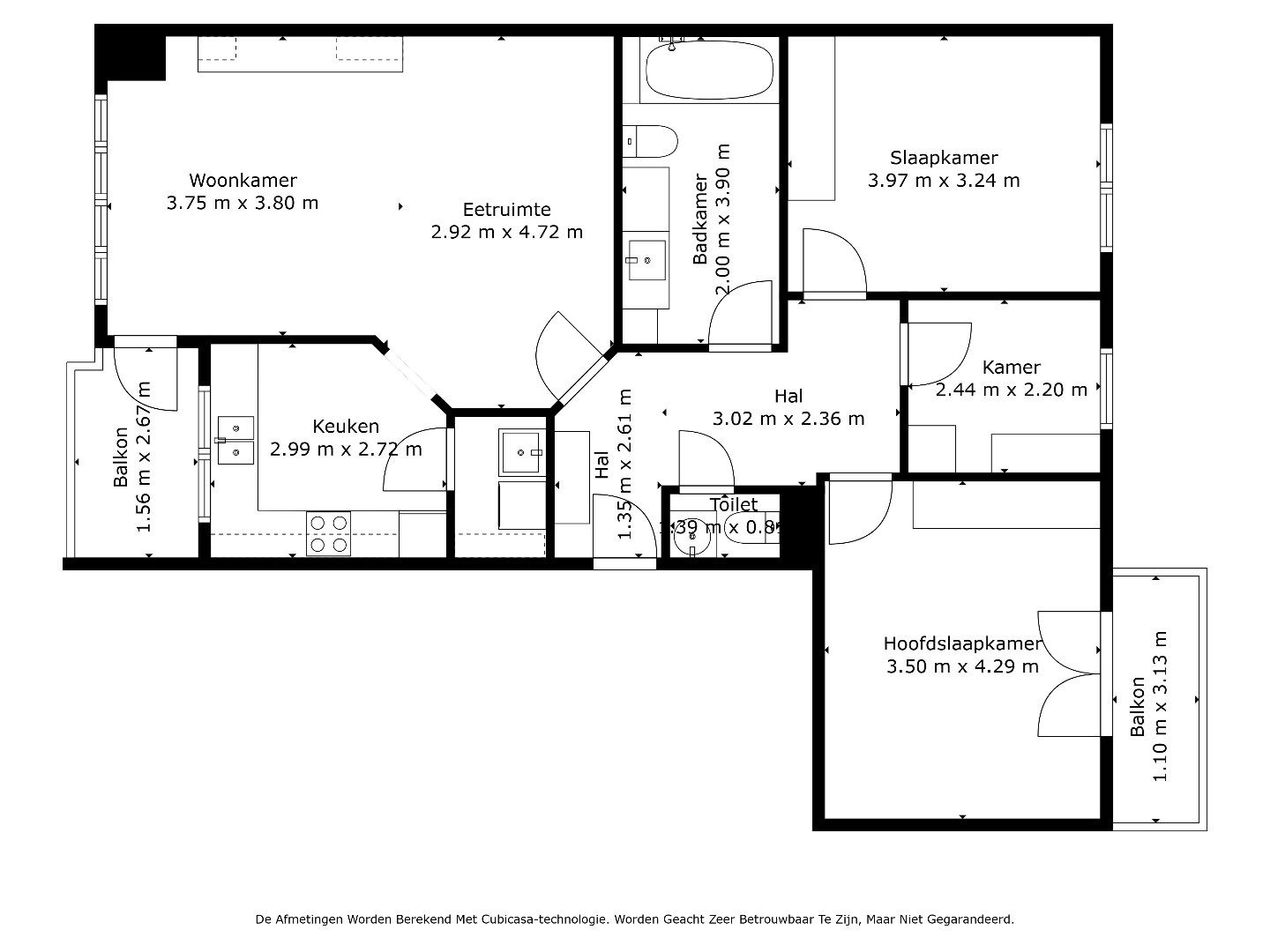 APPARTEMENT MET 3 SLPKS IN HET HARTJE VAN LANAKEN !  foto 19