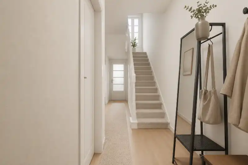 Perfect onderhouden, rustig gelegen woning met 3 slaapkamers (4 mogelijk) en tuinterras op een steenworp van het albertpark en de Leieboorden. foto 2