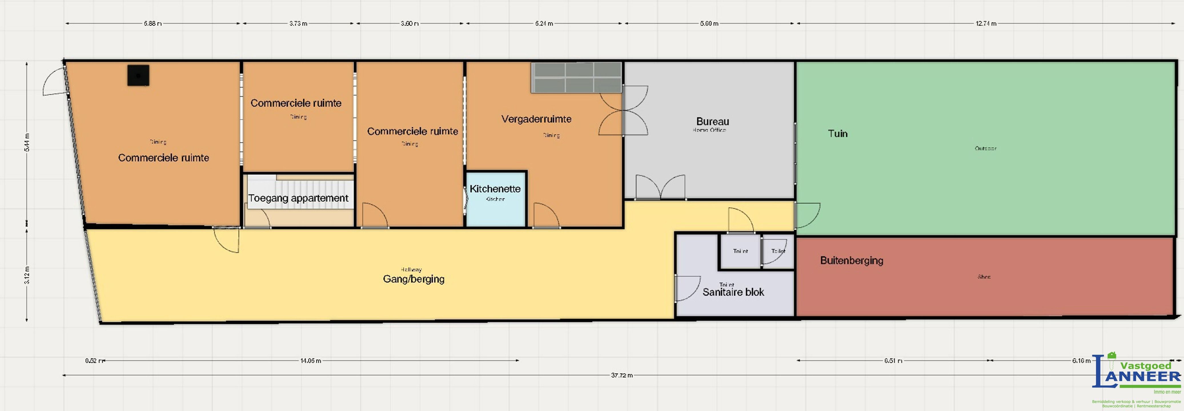 Instapklaar duplexappartement + commercieel gelijkvloers foto 11