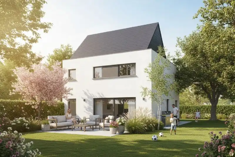 Nieuw te bouwen halfopen woning te Roeselare. foto 2