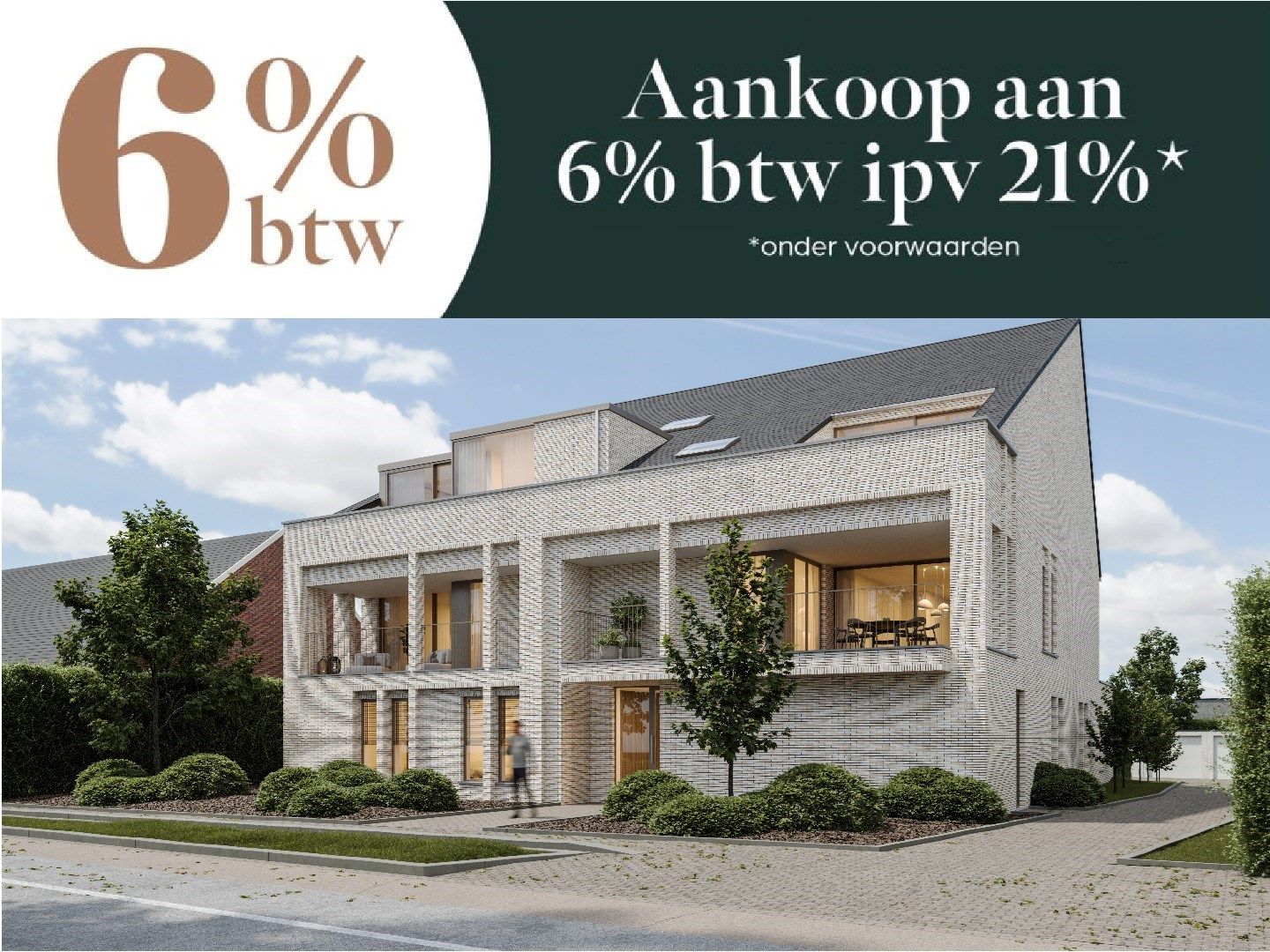 Gelijkvloers appartement met tuin in Residentie 'De Verdronken Weide' foto {{pictureIndex}}