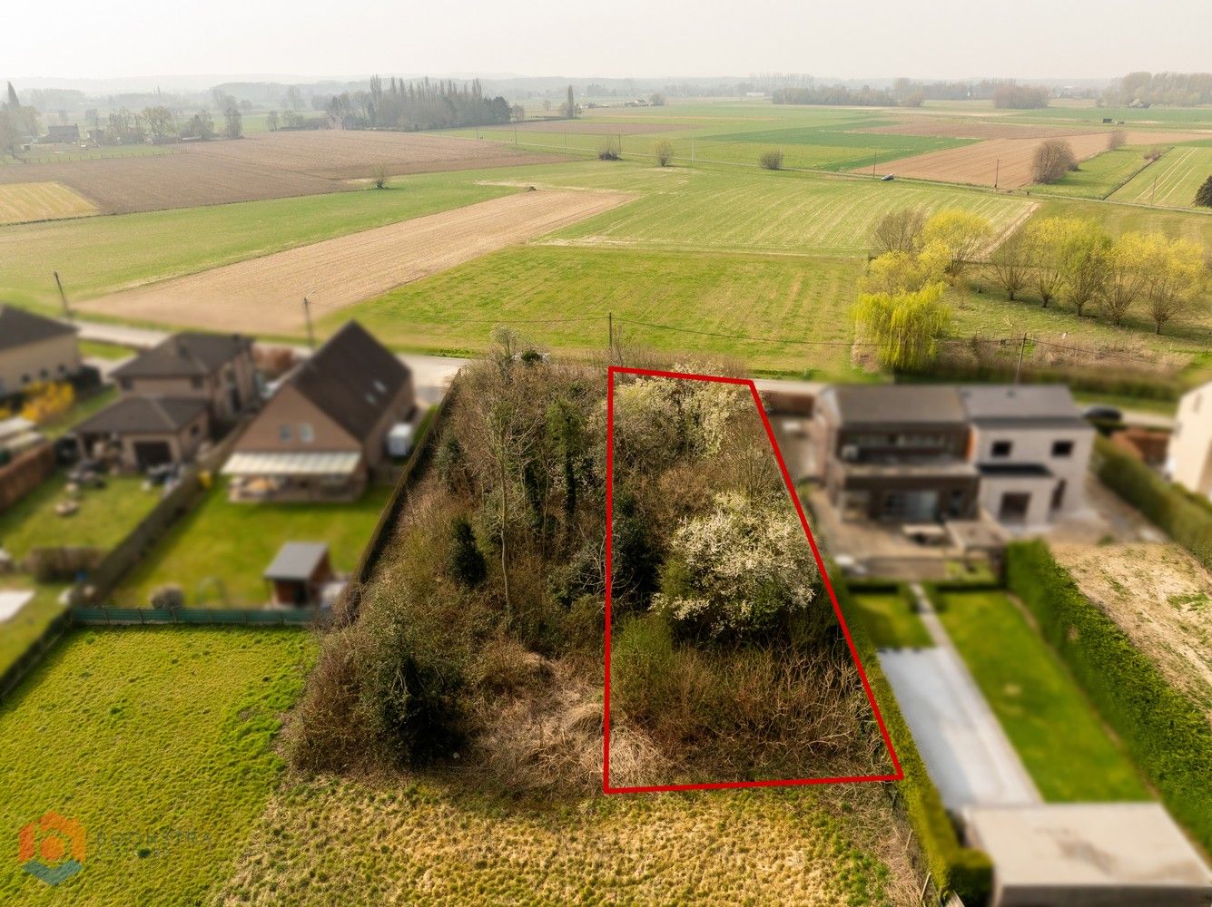 Bouwgrond van 619 m² voor halfopen bebouwing te Tildonk foto 3