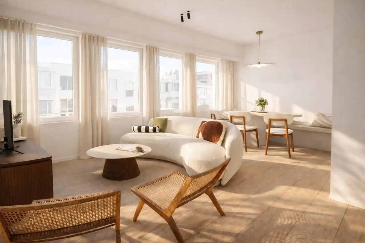 Pre-sale: Stijlvol gerenoveerd appartement met staanplaats aan de zeedijk van Koksijde foto 6