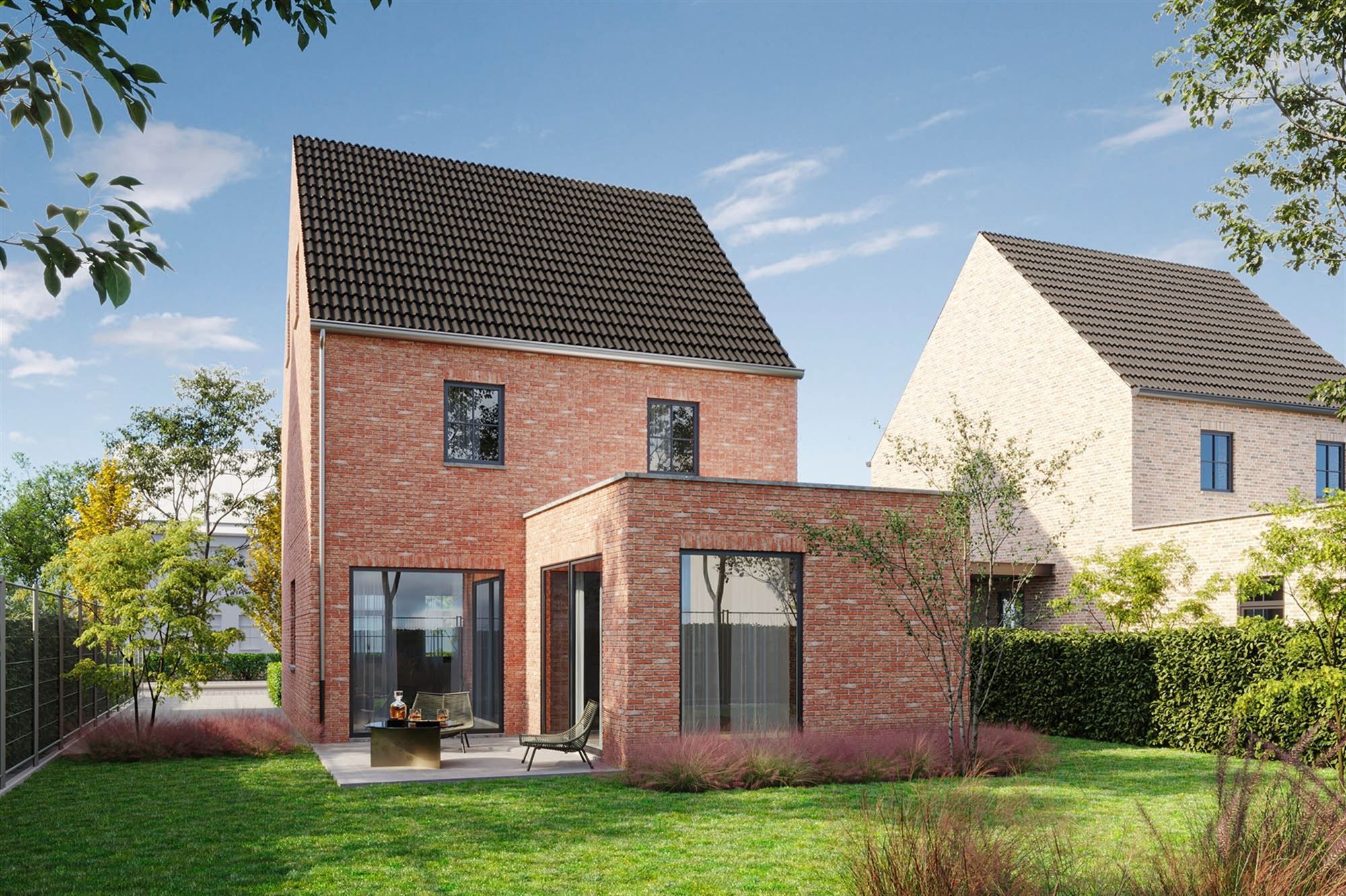 NIEUWBOUWWONING (OPEN BEBOUWING) OP MOOI PERCEEL OP LEUKE LIGGING foto 2