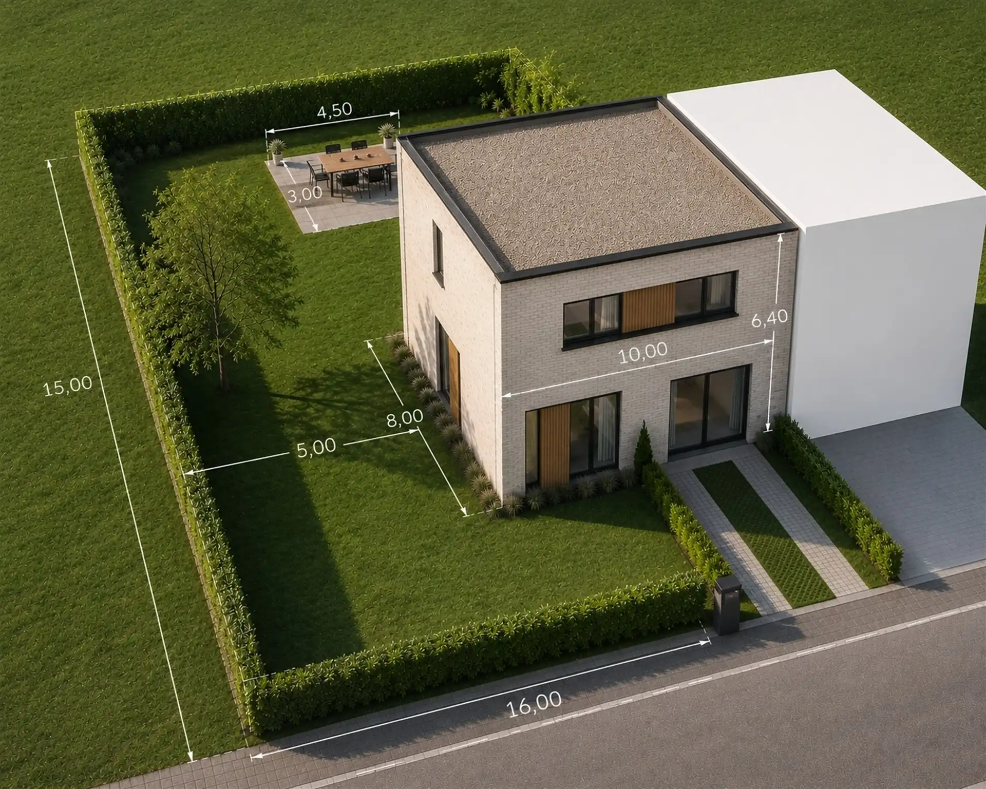 Bouwgrond op perceel van 245 m² foto 2