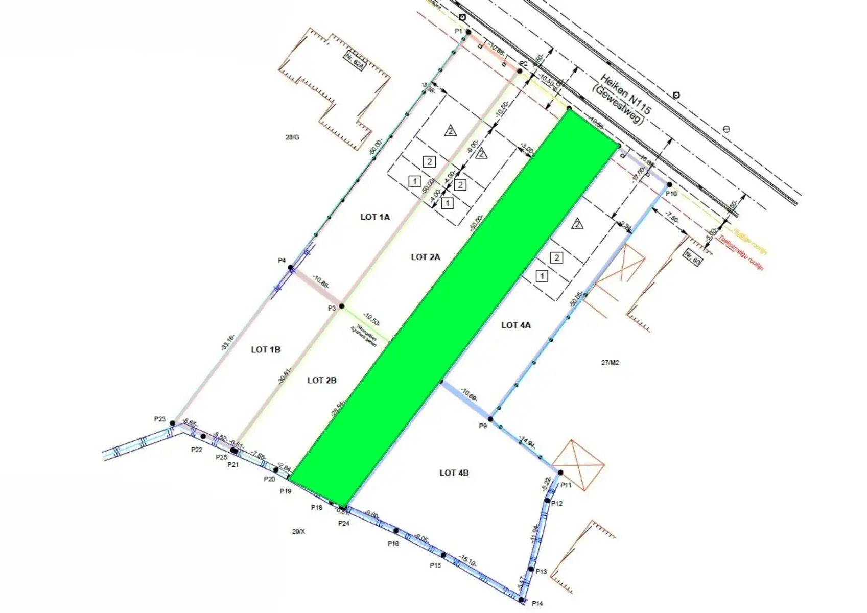 Bouwgrond voor halfopen bebouwing: 817,4 m² foto 2