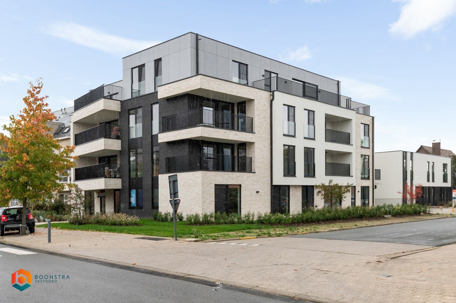 Nieuwbouw appartement met terras en parkeerplaats in centrum Putte foto {{pictureIndex}}