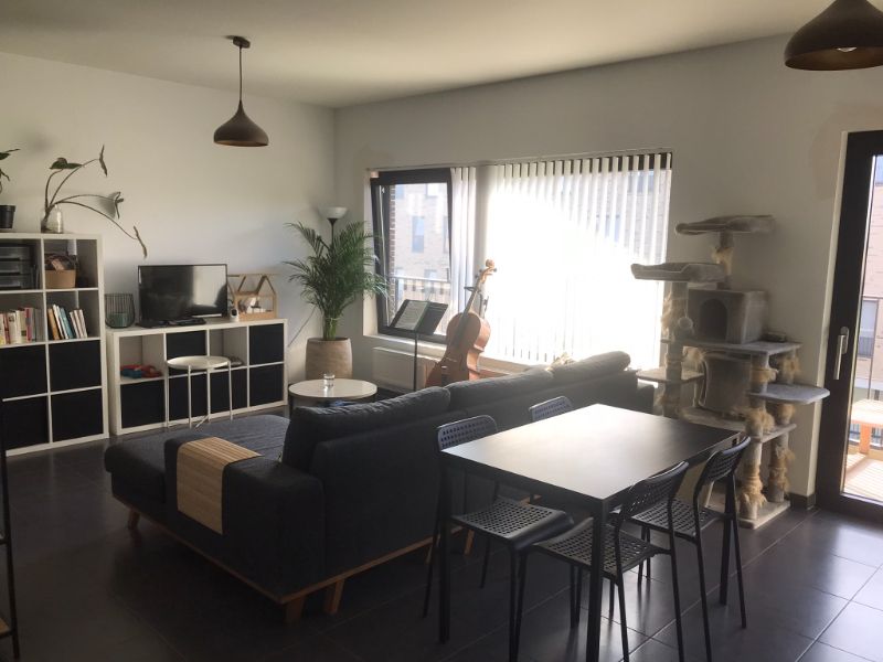 Gezellig zon georiënteerd 2slk appartement met groen uitzicht, met terras, kelder en private garagebox  in afgesloten garagecomplex op wandelafstand van centrum van EEklo foto 3