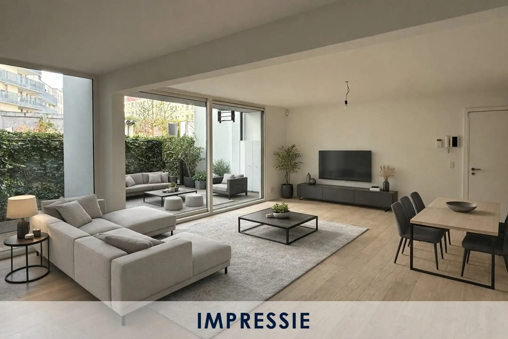 Lichtrijk gelijkvloers appartement met ruim terras foto {{pictureIndex}}