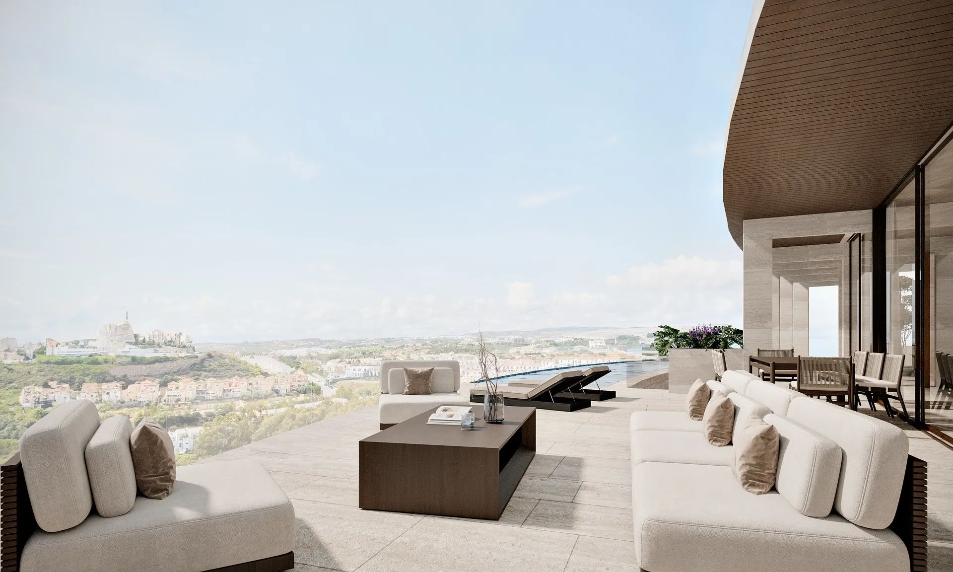 Iconische designvilla met infinity pool en panoramisch zeezicht in Casares Costa foto 18