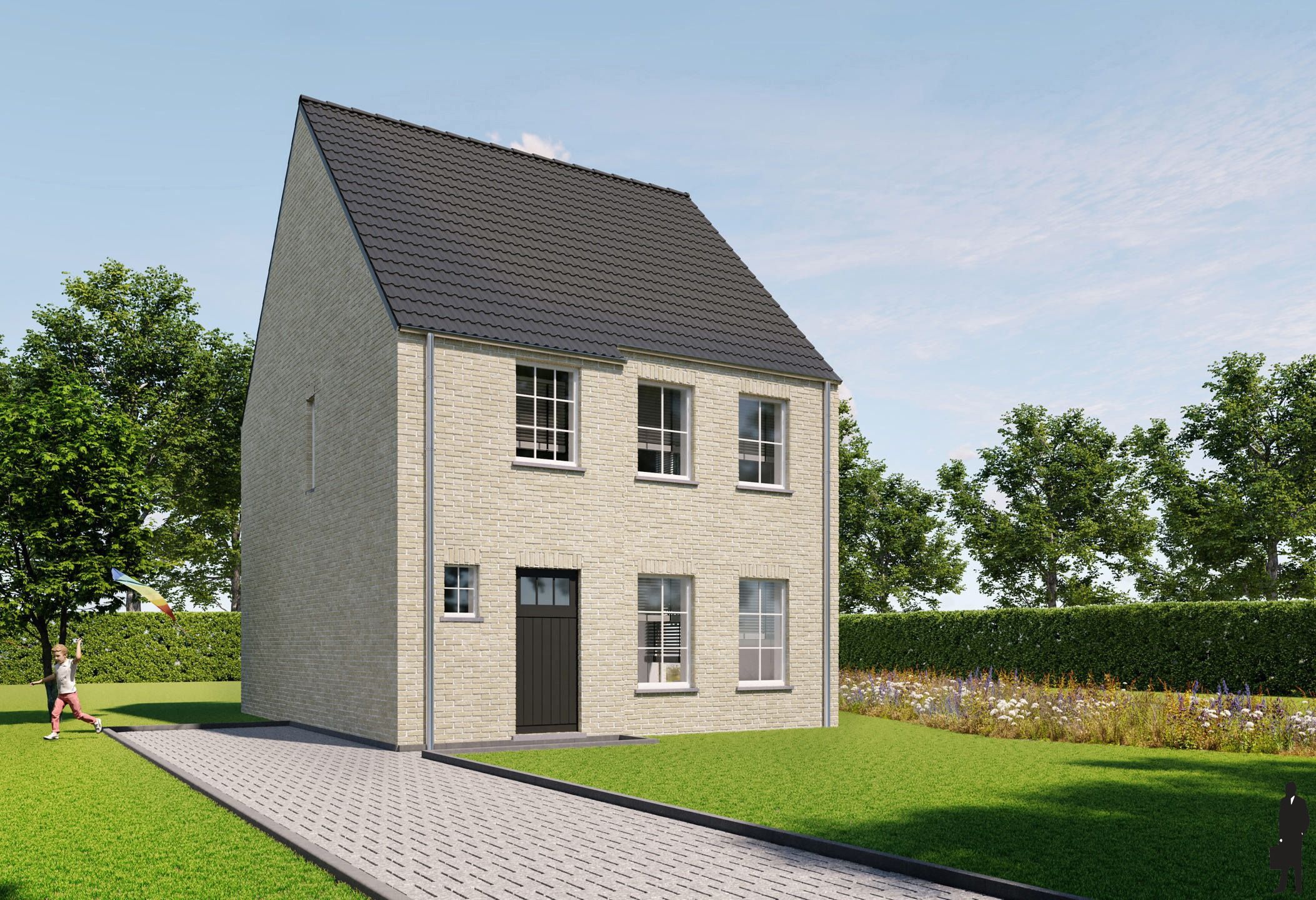 Nieuwbouwwoning met 3 slpk. op perceel van ca. 605m² foto 3