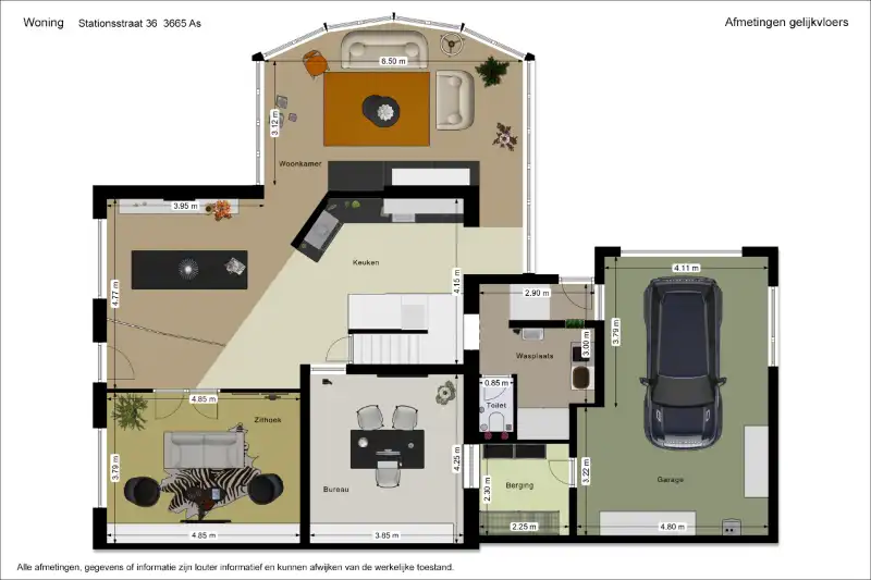 Knap afgewerkte, energiezuinige en ruime woning met vier slaapkamers, guesthouse/praktijkruimte op een centrale (maar toch bosrijke!) locatie te As foto 17
