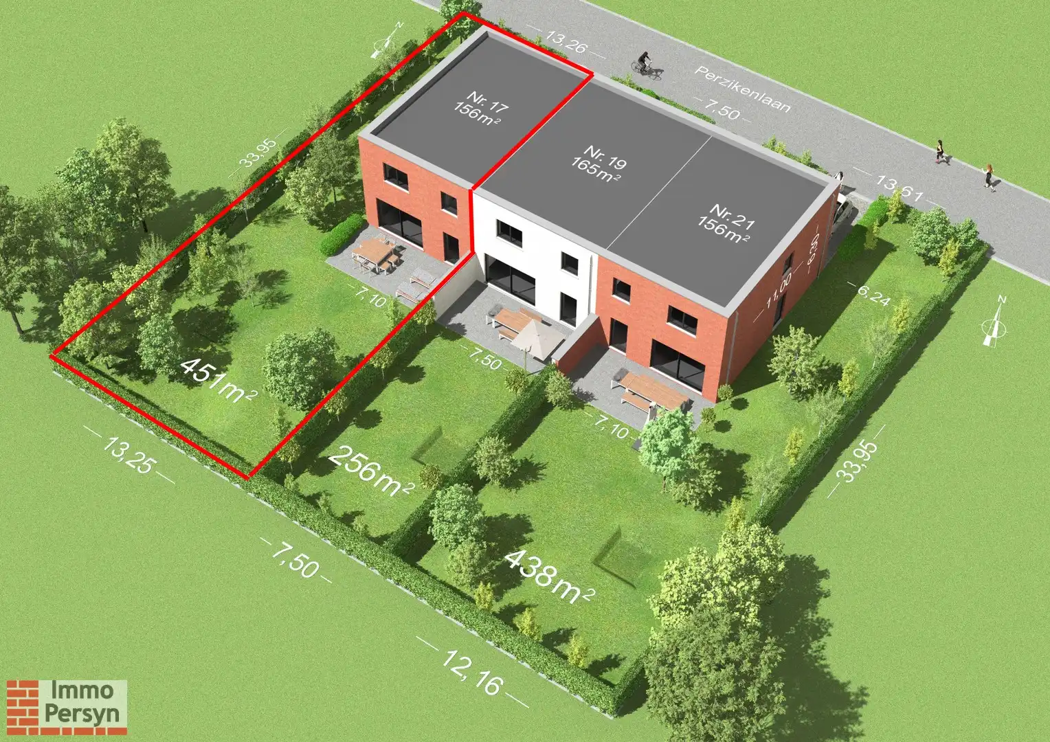 Ruime halfopen nieuwbouwwoning met stijlvolle architectuur en tuin aan de Perzikenlaan foto {{pictureIndex}}