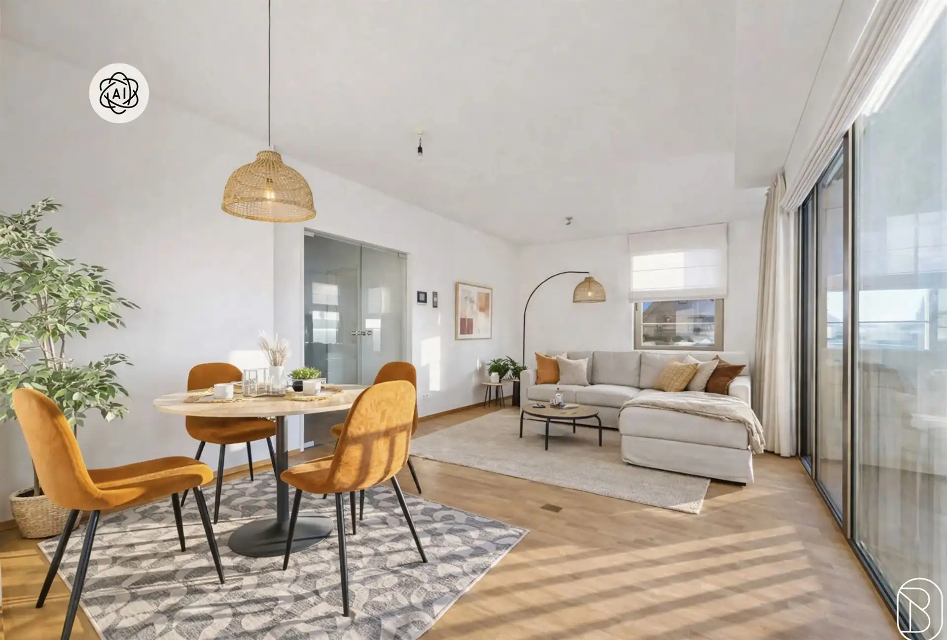 TOPGELEGEN APPARTEMENT met 2 slaapkamers en leuk ZONNETERRAS foto 4