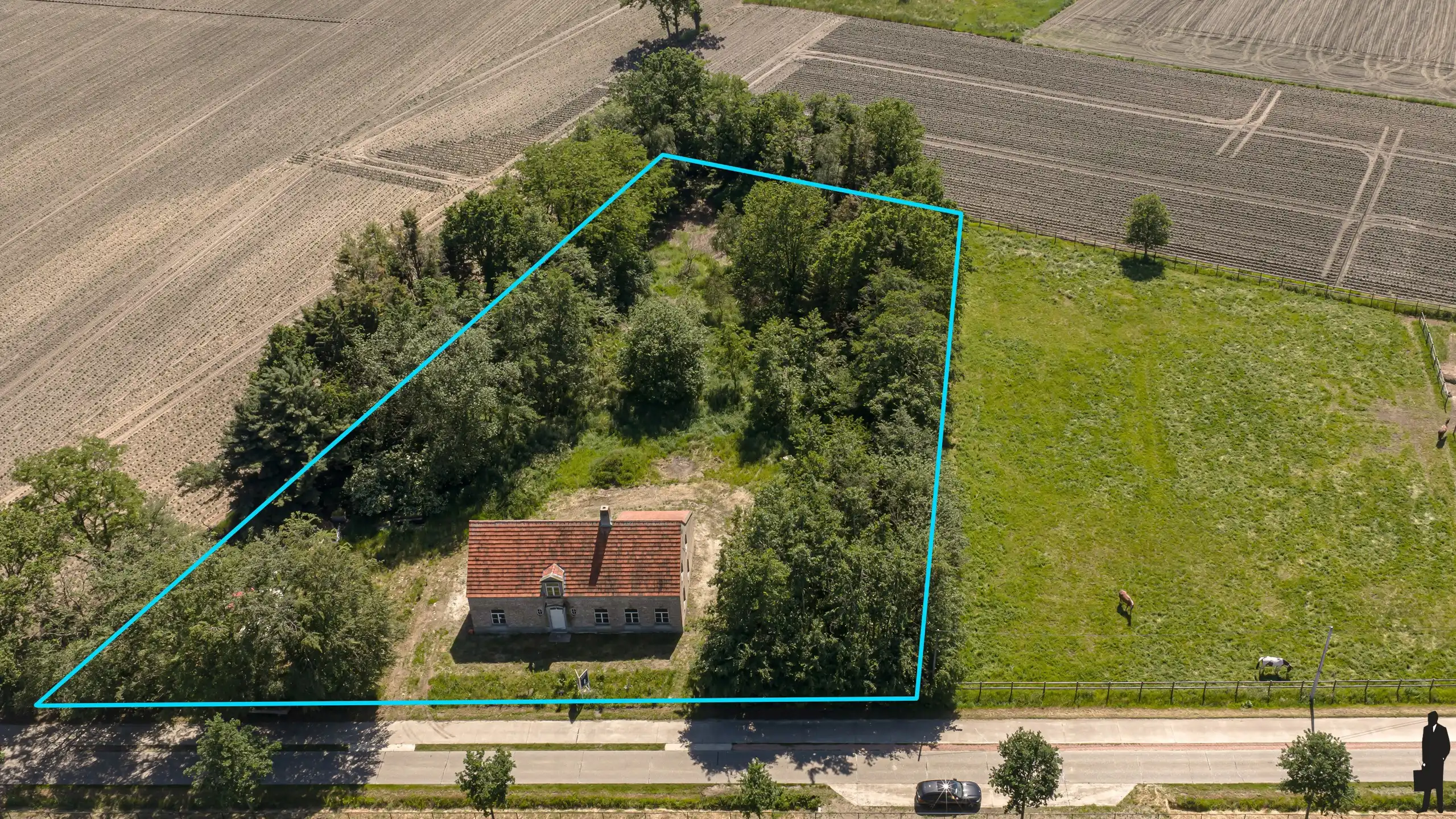 Authentieke hoeve in renovatie op een uitzonderlijk ruim perceel, rustig en landelijk gelegen met een uitstekende zuidelijke oriëntatie. foto 23