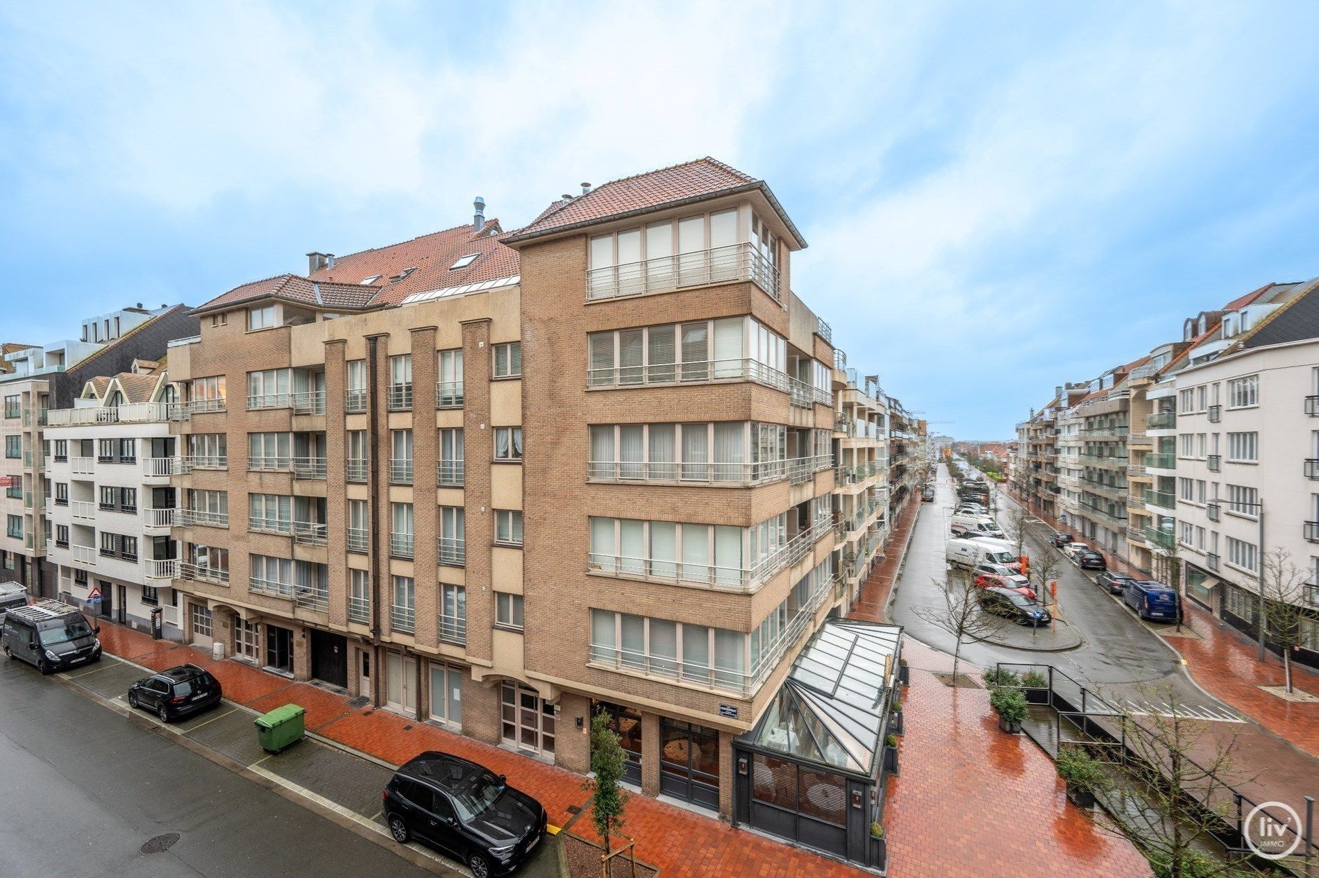 Gezellig 1 slaapkamerappartement met open zicht in de Koningslaan, vlakbij het Rubensplein te Knokke.  foto 9