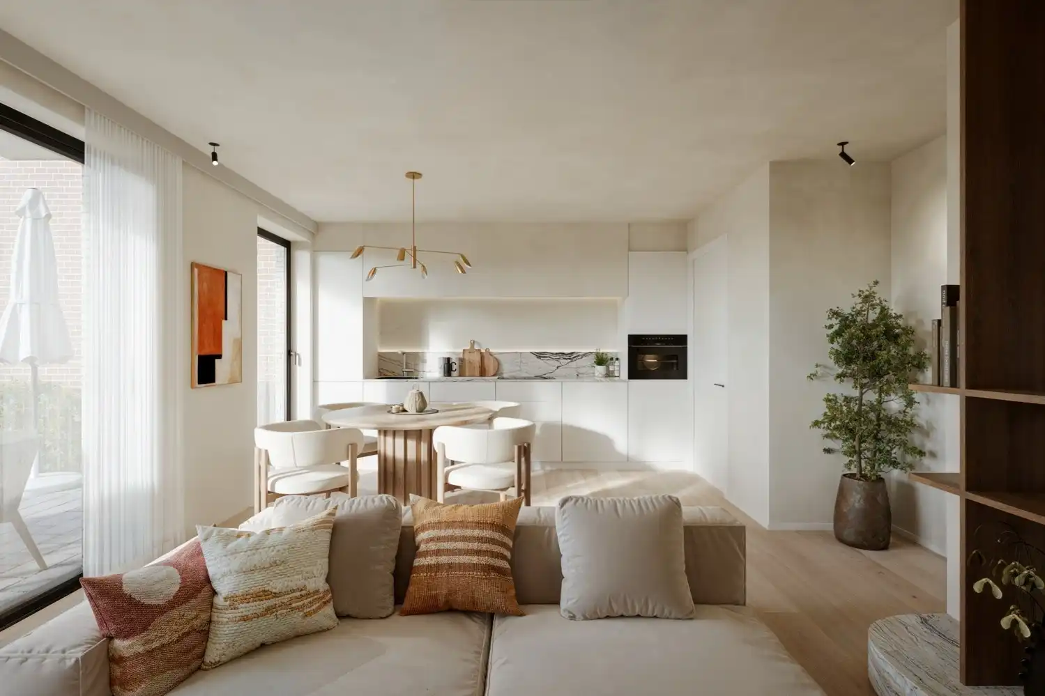 Nieuwbouwappartement met zonnige tuin te Maldegem foto {{pictureIndex}}