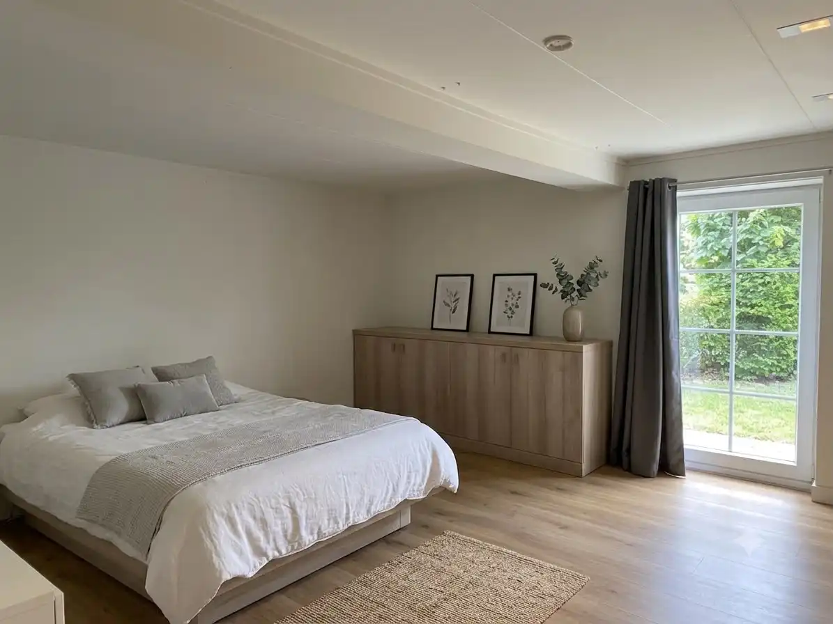 CHARMANTE ALLEENSTAANDE WONING MET 3 SLPKS EN TUIN  foto 9