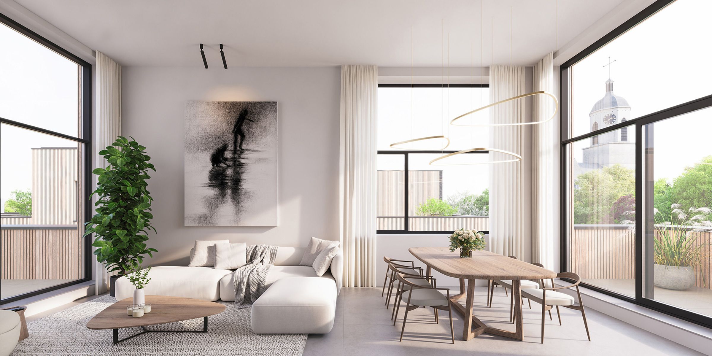 LAATSTE KANS! - Hoek-penthouse: Panoramisch zicht, enorm terras foto 5