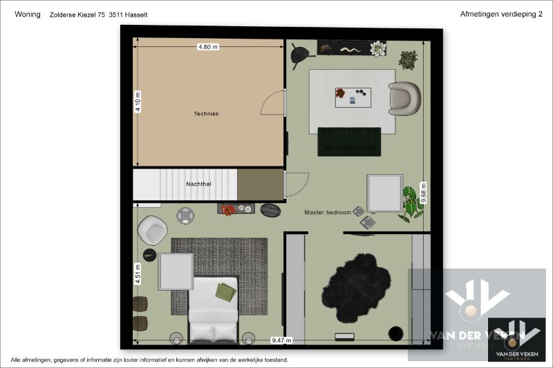 Volledig afgewerkte ruime, moderne nieuwbouwwoning met 3 ruime slaapkamers en een leefzolder van 66 m² (of 2 extra slaapkamers) op een zeer goed bereikbare locatie te Tuilt (Kuringen) foto 23