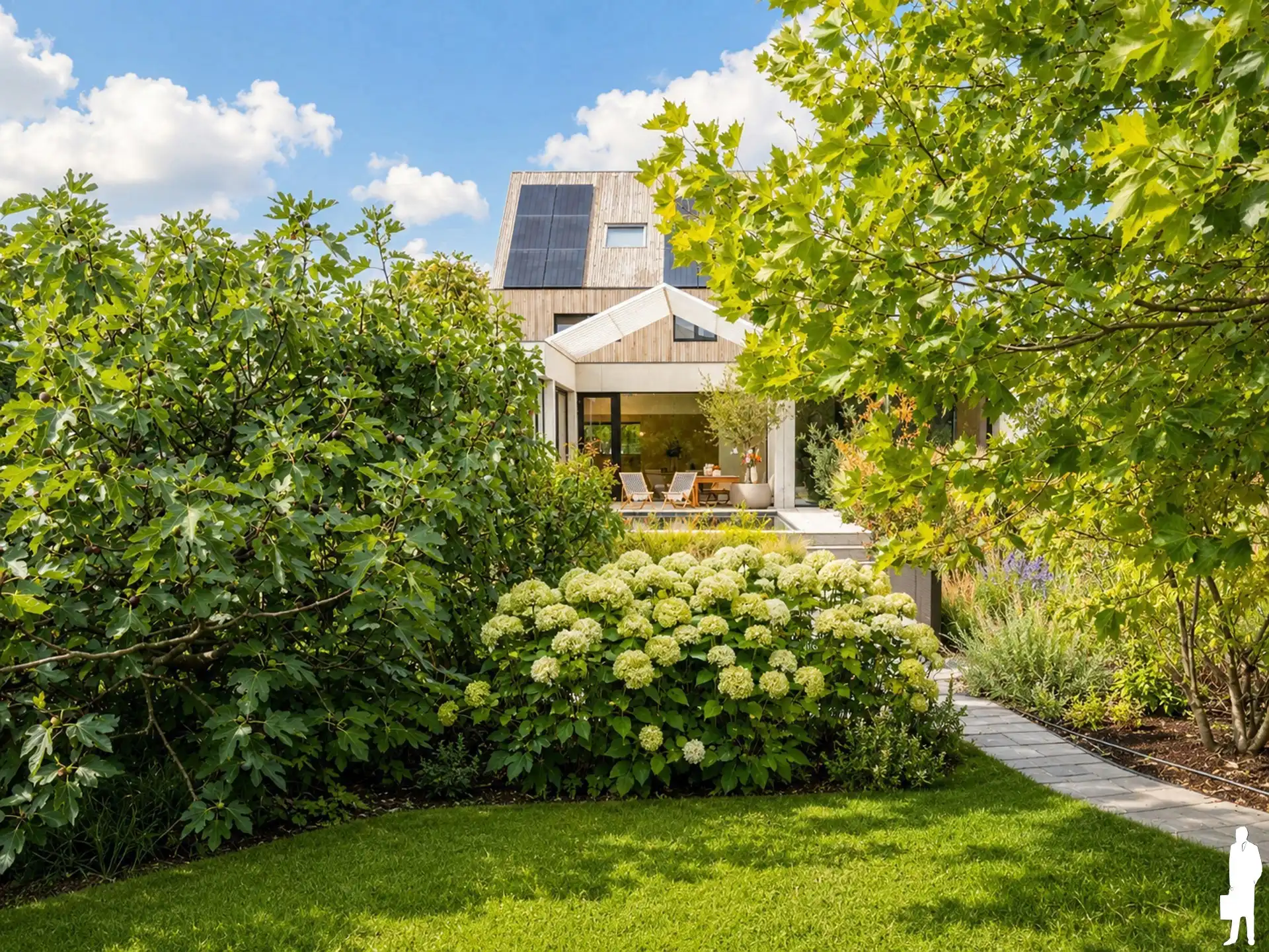 Unieke architectenvilla; af te werken - in groen - op 20 are foto 25