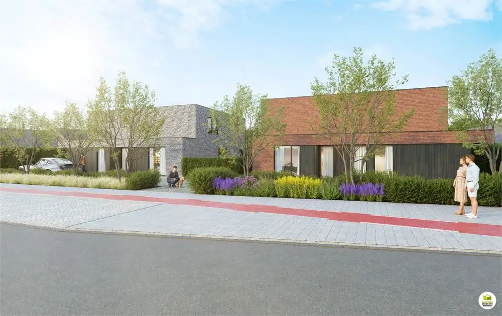 Halfopen nieuwbouwwoningen Rozendalestraat Wingene foto {{pictureIndex}}