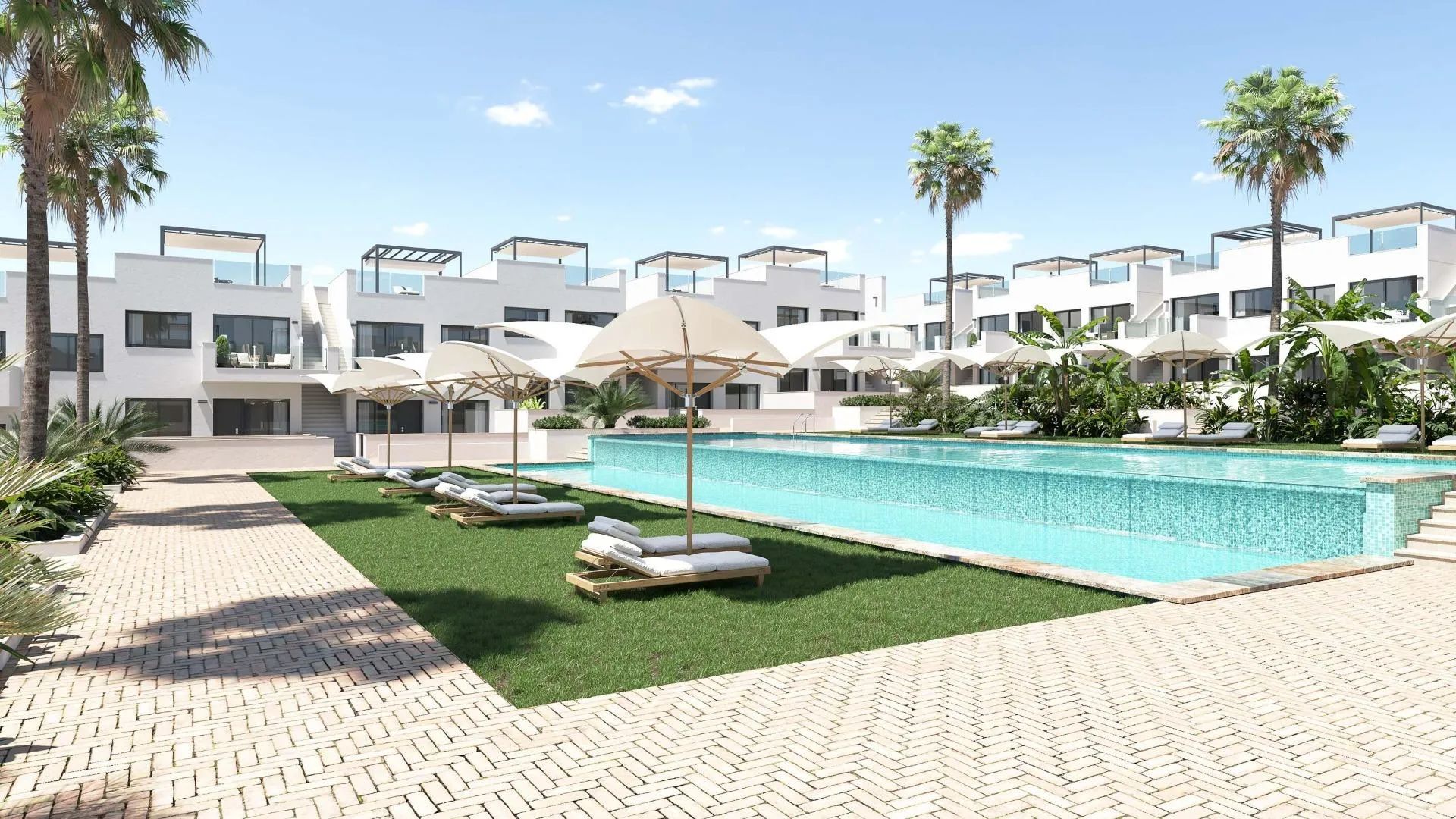 Luxe nieuwe appartementen met prachtig zicht op de roze lagune van Torrevieja! foto 1