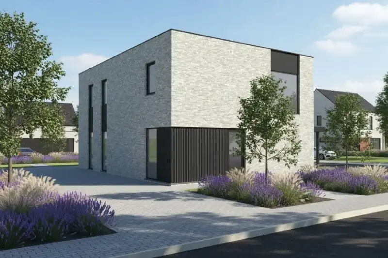 Nieuw te bouwen alleenstaande woning te Wielsbeke. foto {{pictureIndex}}