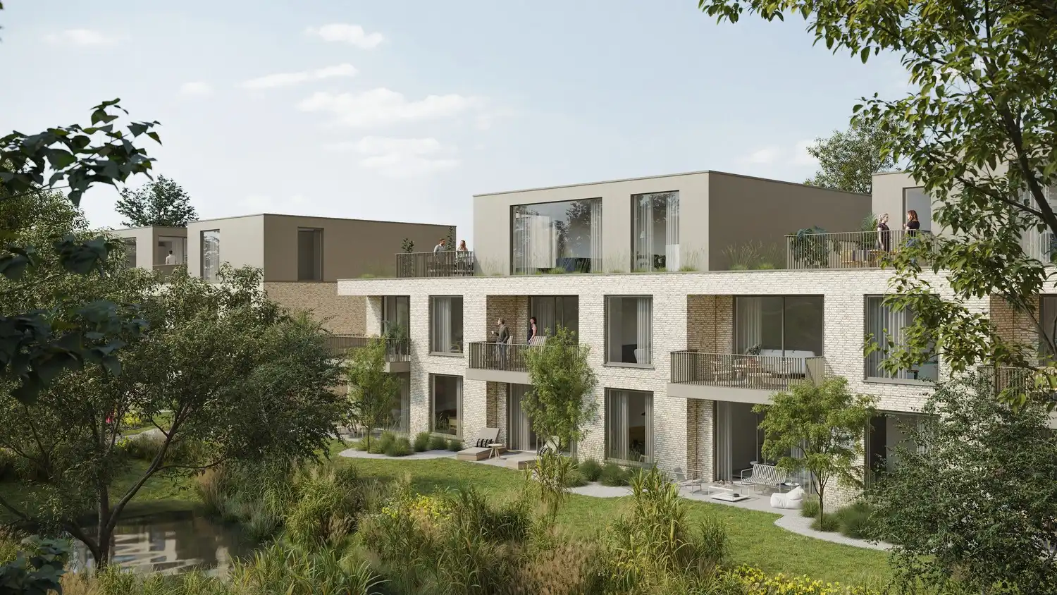 Gelijkvloers nieuwbouwappartement in een prachtige parkomgeving foto {{pictureIndex}}