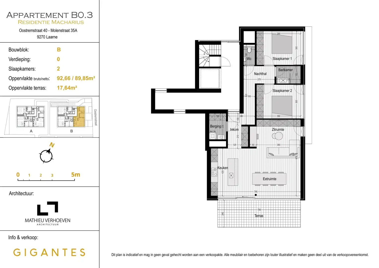 Gelijkvloers wonen in het groen: ruim tweeslaapkamerappartement met terras (6% btw!) foto 17