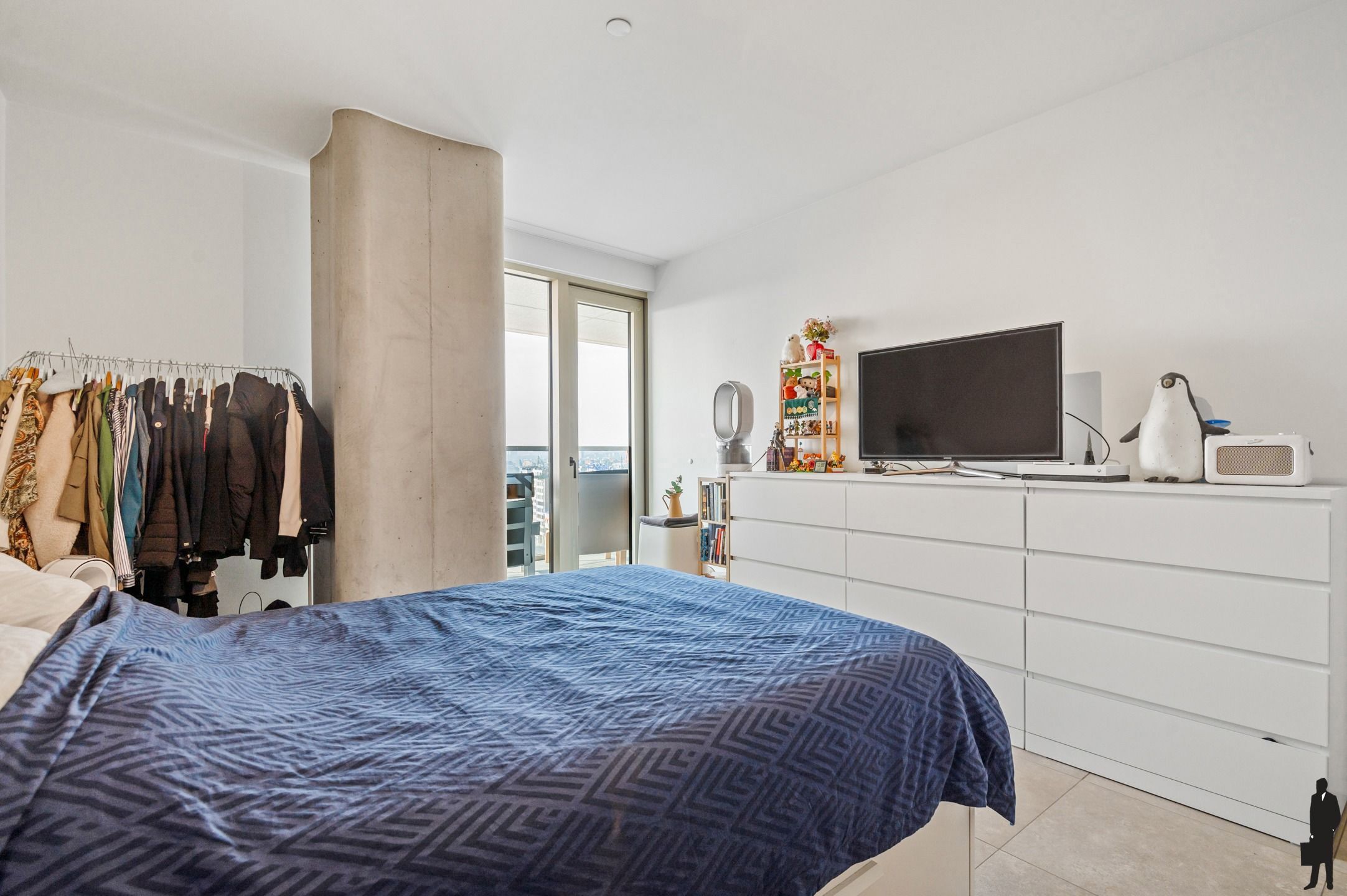 Zuidgericht appartement in de Antwerp Tower – Adembenemend zicht over de stad foto 17
