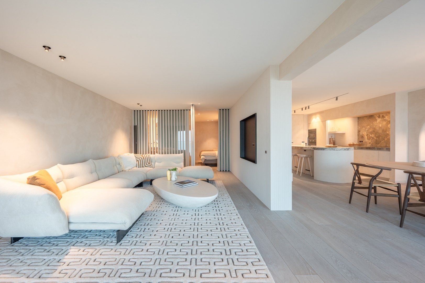 Uitzonderlijk dubbel appartement met prachtig frontaal zeezicht in het Zoute foto 9