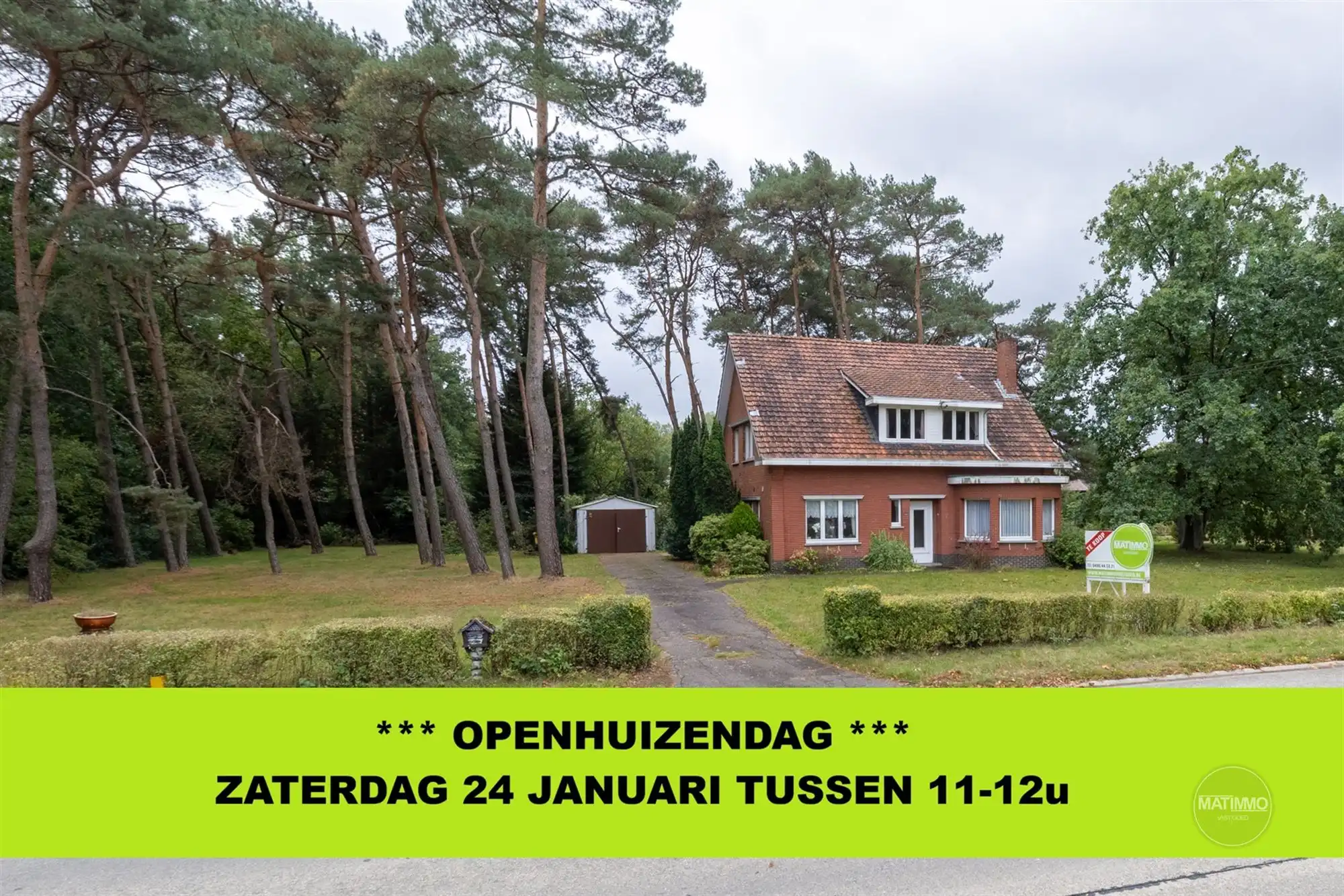 Hoofdfoto van de publicatie: Vrijstaande woning op royaal perceel met bos in Mol-Sluis