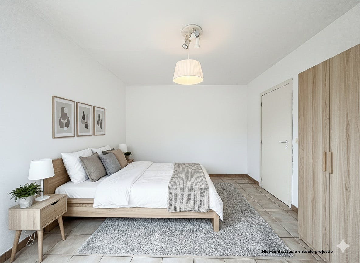 Ruim appartement met 1 slaapkamer en garage te koop in Ursel foto 5