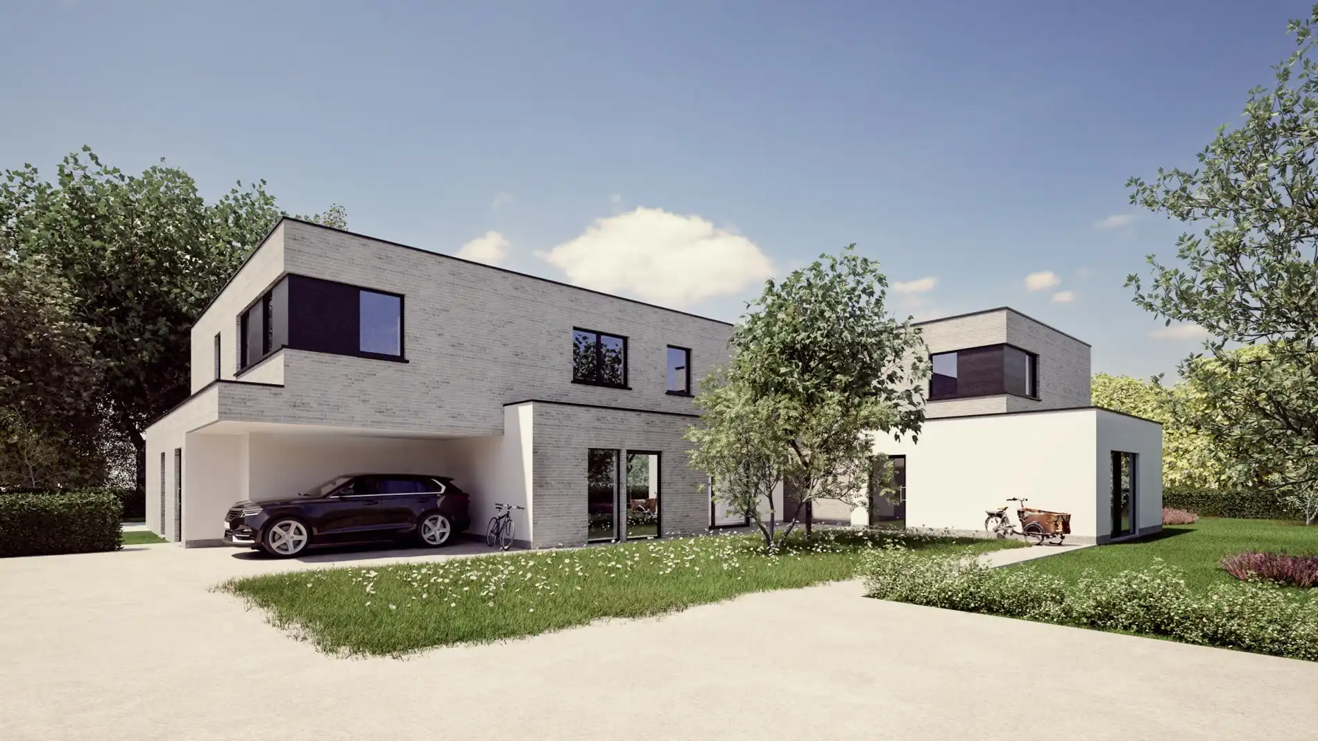 Moderne woning in kleinschalig woonerf te Sijsele foto 8