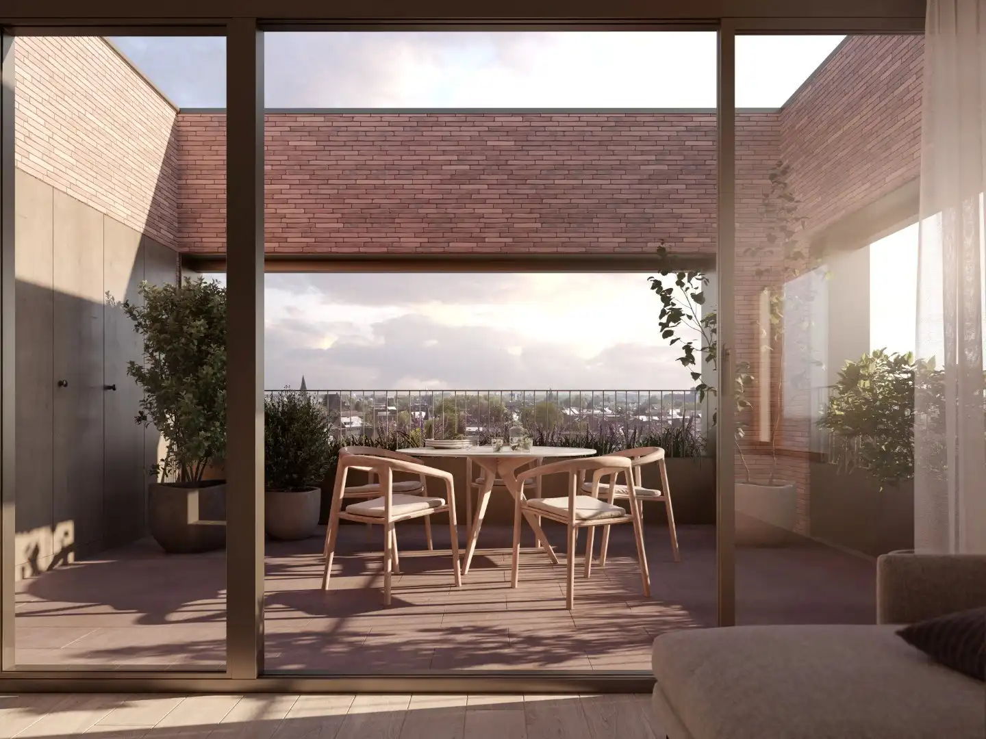 APPARTEMENT met terras, 96m², 2 slaapkamers - Res. B'HIVE foto 5