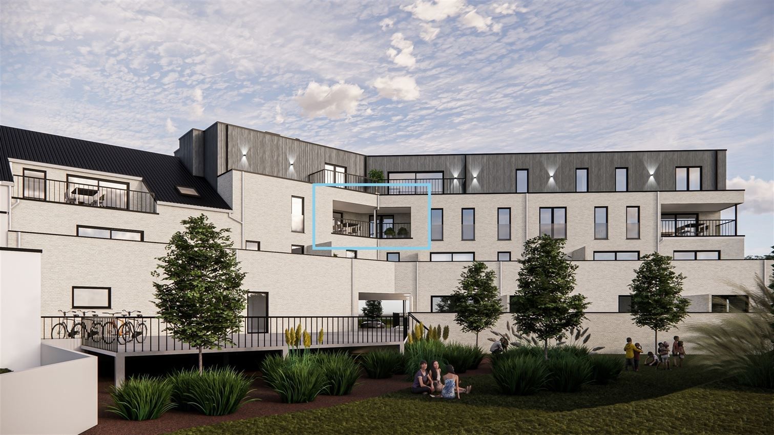 Riant hoekappartement met 2slk foto 2