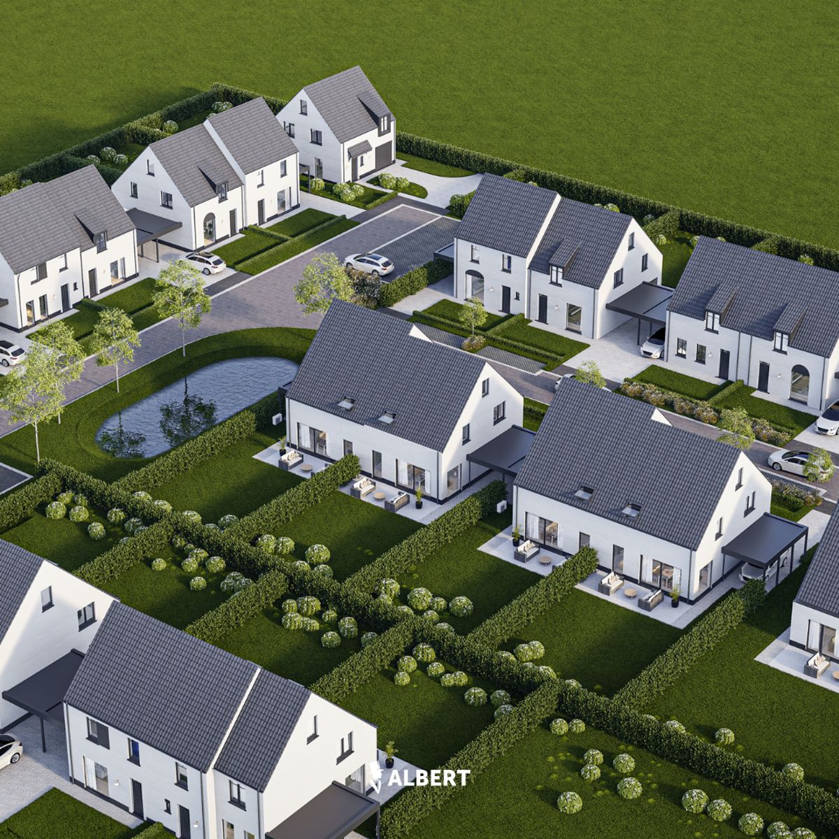 Rustig gelegen nieuwbouwwoning net buiten het centrum van Gistel. foto 12