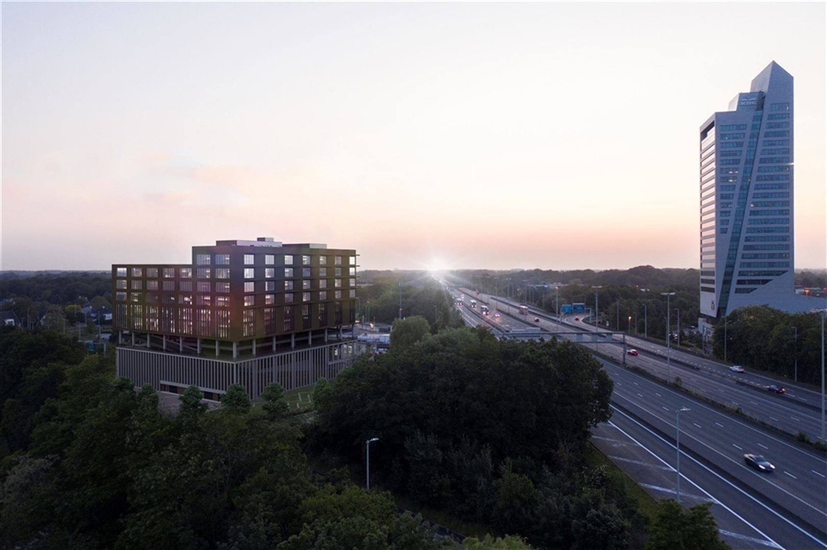 Kantoren in nieuwbouwproject Ouverture lansgheen Kortrijksesteenweg foto 1