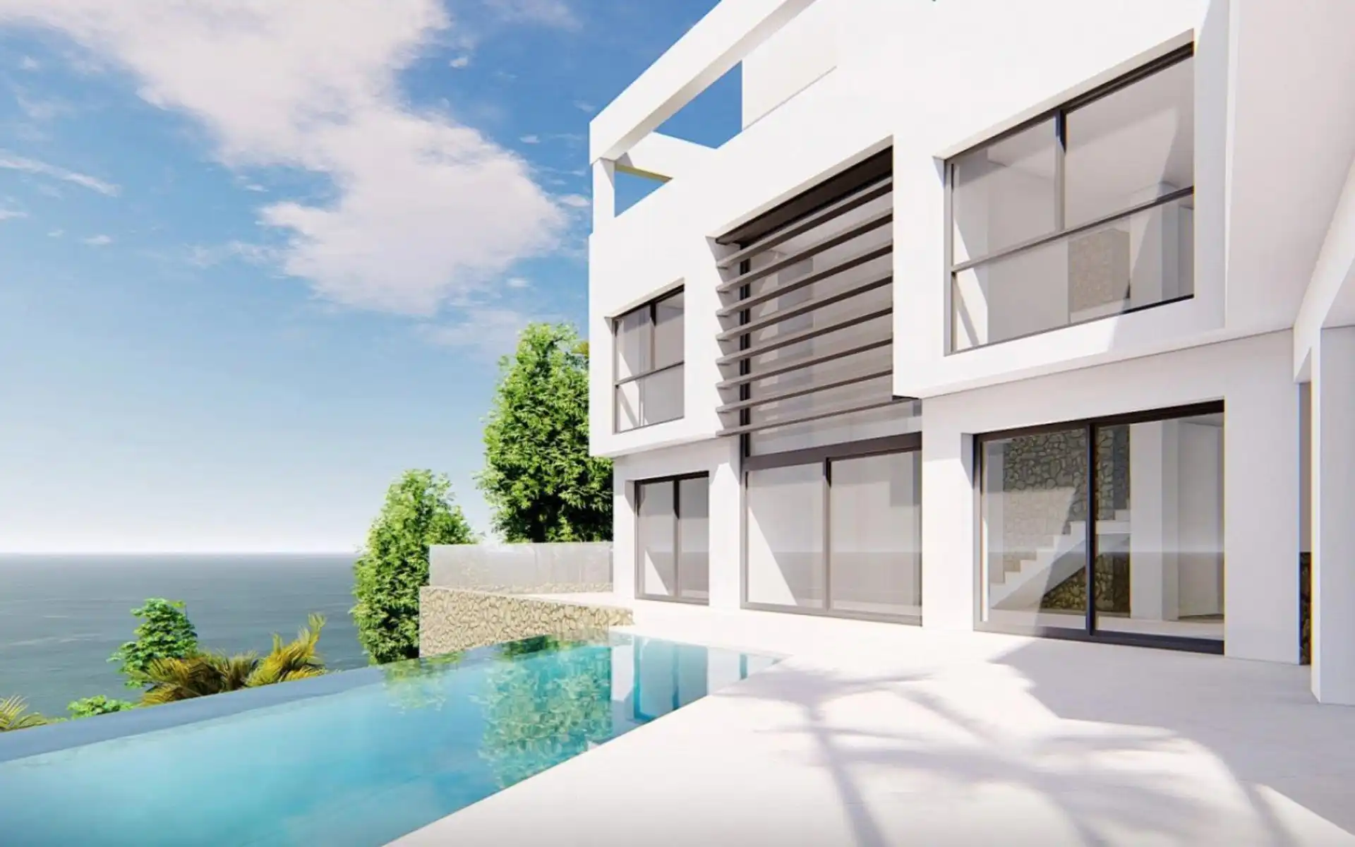 Indrukwekkende villa met zeezicht in Villajoyosa foto {{pictureIndex}}